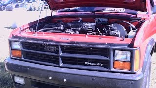 1989 Shelby Dakota Pickup Truck Red DaytonaRiverside102116 [upl. by Morra990]