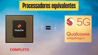 Qual Mediatek Equivale a Qual Snapdragon  Versão 2022 completo [upl. by Niowtna693]