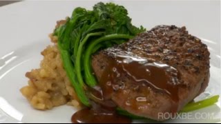 How to make Beef Tenderloin w Peppercorn Sauce  Steak au Poivre [upl. by Elyl]