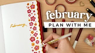 PLAN WITH ME  February 2024 Bullet Journal Setup [upl. by Frederic399]