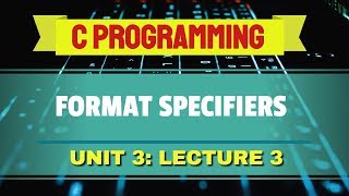 Format Specifiers in C UrduHindi [upl. by Watkins820]