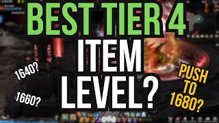 BEST Item Level for Main and Alts in Tier 4 Lost Ark [upl. by Yrrok]