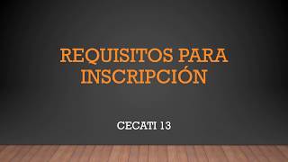 Requisitos para inscripción a cursos del CECATI 13 COYOACÁN [upl. by Andi559]