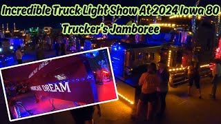 Iowa 80 Truckers Jamboree Light Show 2024 [upl. by Schapira322]