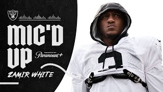 Zamir White Mic’d Up During Training Camp Presented by Paramount  Raiders [upl. by Netaf]