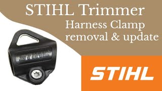 Stihl brush cutter FS90 removal of harness mount holder and replacing it with updated new one [upl. by Niltyak]