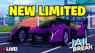 🔴Roblox Jailbreak Live Stream  NEW LIMITED VEHICLE  ROADTO300SUBS [upl. by Oirottiv]