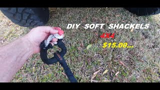 DIY SOFT SHACKLE HOW TO1500 OR LESS [upl. by Amsirp]