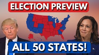 Preview of ALL 50 STATES for Election Day [upl. by Neall]