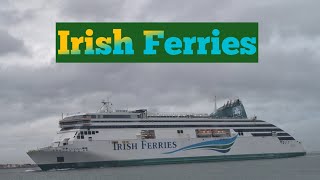 Irish ferries arriving Dublin Port  Irish ferries [upl. by Neffirg]