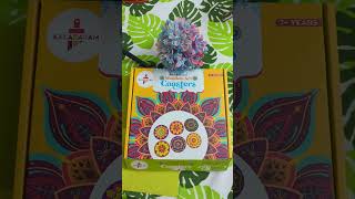 DIY  Mandala art coaster painting  watercolour  creative arts🌸🎨 [upl. by Cissej]