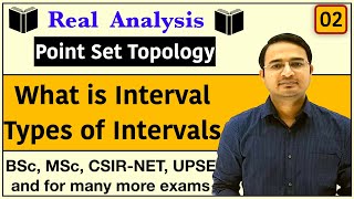 What is Interval amp types of intervals in Real Analysis Point Set Topology2 [upl. by Ecenahs]