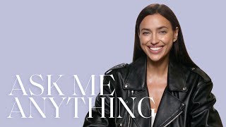 Irina Shayk on Internet Trolls Breakfast in Bed and Fashion Regrets  Ask Me Anything  ELLE [upl. by Mickie]