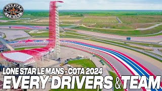 WEC LONE STAR LE MANS COTA 2024 ENTRY LIST REVELEAD  EVERY TEAMS amp DRIVERS [upl. by Aivitnahs857]