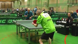 37 NDMTischtennis Senioren 2016  Kassel Weigel vs Schuler [upl. by Retsevlys]