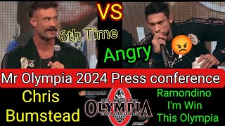 Mr Olympia 2024 Press conference Live Chris Bumstead Vs Ramondino Fight Olympia Press conference [upl. by Mchale]