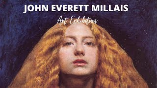 John Everett Millais PreRaphaelite Paintings with TITLES 🖼 Curated Exhibition 🎨Famous Victorian Art [upl. by Ayomat]