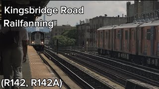 Kingsbridge Road Railfanning  R142 R142A [upl. by Yhtomit]