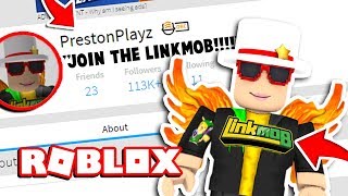 MY ACCOUNT Swapped With PRESTON’S HELP  Linkmon99 ROBLOX [upl. by Ahsinik]