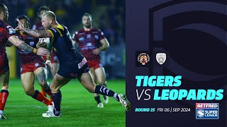 Highlights  Castleford Tigers v Leigh Leopards  2024 Betfred Super League Round 25 [upl. by Annayak]