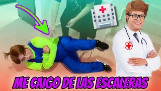 MEME TIENE UN ACCIDENTE  SE CAE DE LAS ESCALERAS  SE QUEBRÓ UN BRAZO [upl. by Nnaihs168]