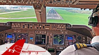 BEAUTIFUL COCKPIT VIEW  BOEING 747400  LANDING BUENOS AIRES [upl. by Erkan]