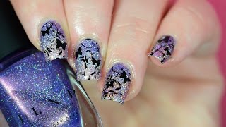 Fancy Butterfly Nails Tutorial [upl. by Htezil]