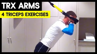 4 TRX Triceps Exercises [upl. by Sylado471]