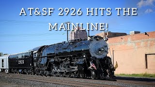 Santa Fe 2926 HITS THE MAINLINE [upl. by Arriec]