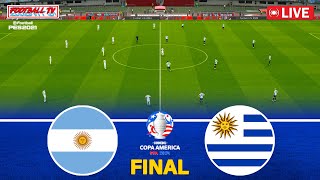 ARGENTINA vs URUGUAY  Copa America 2024 Final  Full Match All Goals  PES Gameplay Video [upl. by Elvis]