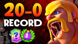 I Won 20 Matches IN A ROW in Clash Royale [upl. by Nerrej]