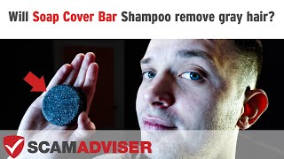 Soap Cover Bar Shampoo Review from a person with hair going gray Does Soapcover grey coverage work [upl. by Nirra]