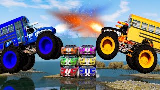 Monster Truck Crashes 37  Beamng drive [upl. by Scoter]