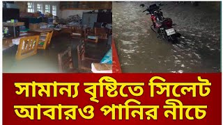 সামান্য বৃষ্টিতে সিলেট আবারও পানির নীচে  Sylhet Flood News Update Today  Bonna News [upl. by Miche]