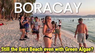 BORACAY Hot Summer Midday amp Sunset Walk Tour at Boracay White Beach  Philippines [upl. by Ecnarolf]