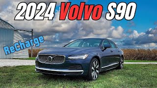 2024 Volvo S90 Recharge Review  Plugin Hybrid Luxury Sedan [upl. by Marybeth]