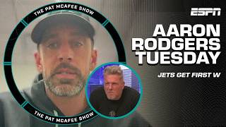 AARON RODGERS TUESDAY 🏈 Jets get the W looking ahead to TNF amp MORE  The Pat McAfee Show [upl. by Susan]