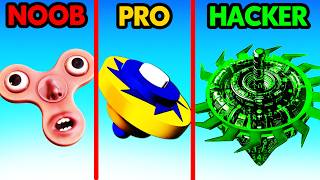 NOOB vs PRO vs HACKER SPINNER [upl. by Mloc]