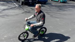 2023 Kawasaki Elektrode Electric Balance Bike [upl. by Laeria]