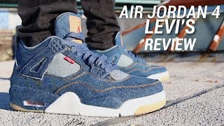 AIR JORDAN 4 LEVIS REVIEW [upl. by Karia619]