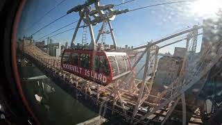 Roosevelt Island Cable Car  Trip from Roosevelt Island to Manhattan station at 61st and 2nd Avenue [upl. by Lucrece824]