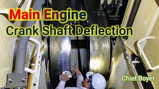 Main Engine Crank Shaft Deflection Guide  Chief BoyeT Seaman Vlog [upl. by Nothgierc]