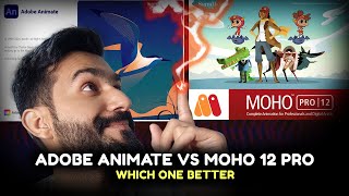 Adobe Animate VS moho 12 pro things you need to know before start 2d animation [upl. by Akir383]