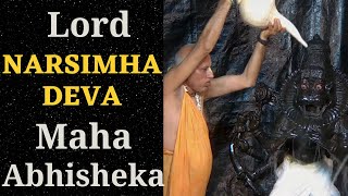 Lord Narasimha Maha Abhisek  Iskcon Mayapur Bhakti Ashraya Vaisnava Swami [upl. by Ayenat149]