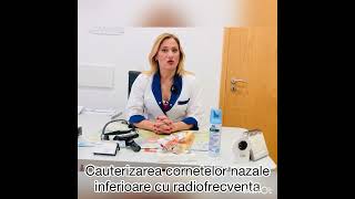 Cauterizarea cornetelor nazale cu radiofrecventa Rinita cronica hipertrofica [upl. by Harpole]