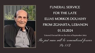 Funeral service for the late Elias Morkos Douaihy [upl. by Rovert]