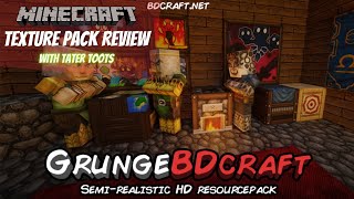 GrungeBDcraft official trailer  Minecraft Texture Pack Review [upl. by Sam]