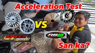 RS8 VS Speedtuner Best Selling CVT pulley Acceleration test trial San ka rs8 speedtuner cvt [upl. by Brantley687]