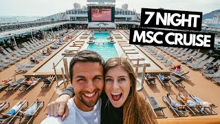 7 Night Cruise to Spain Italy amp France  MSC Grandiosa Full Ship Tour his first cruise ever [upl. by Enelear]