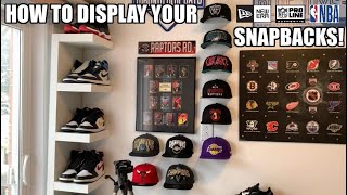 The BEST SNAPBACKS Wall Display Cap Capers Easy to Install step by step [upl. by Stimson]